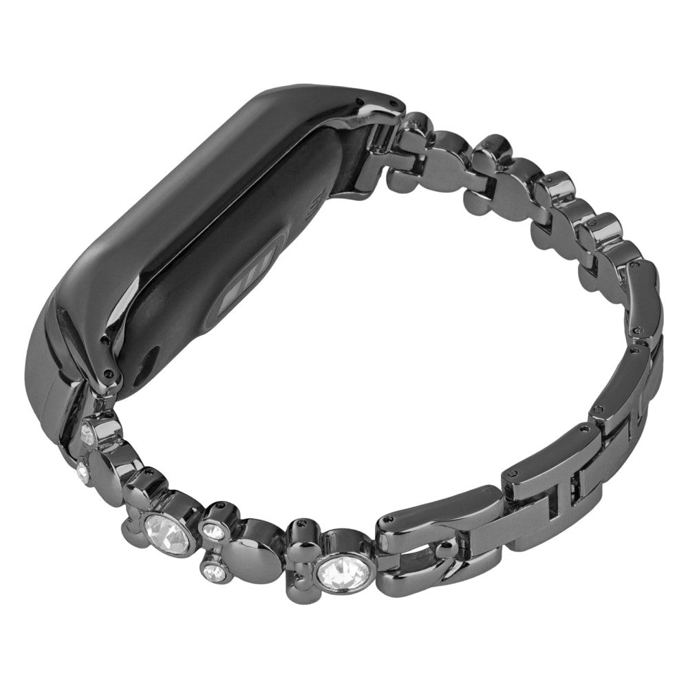 Rigtigt Hรฅrdfรธr Rhinsten Universal Rem passer til Smartwatch - Sort#serie_1
