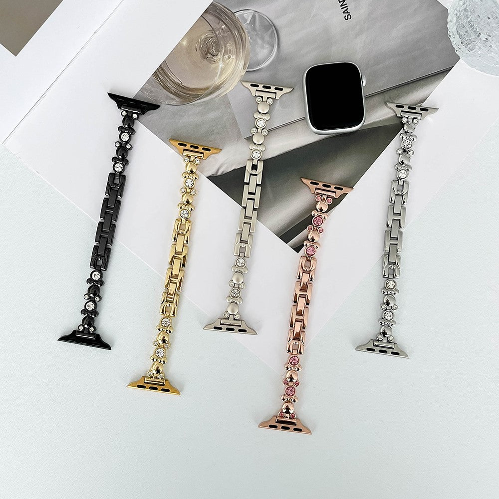 Meget Fantastisk Rhinsten Universal Rem passer til Apple Smartwatch - Guld#serie_2