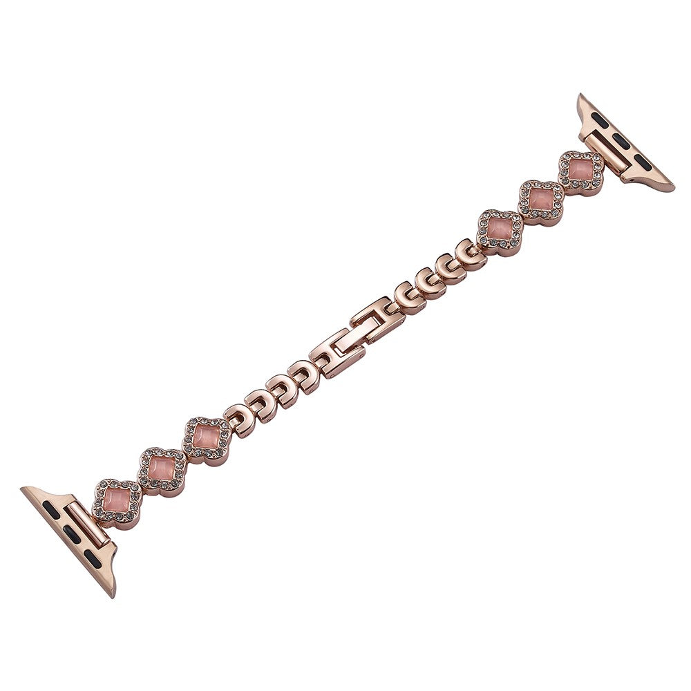 Meget Slidstærk Rhinsten Universal Rem passer til Apple Smartwatch - Pink#serie_3