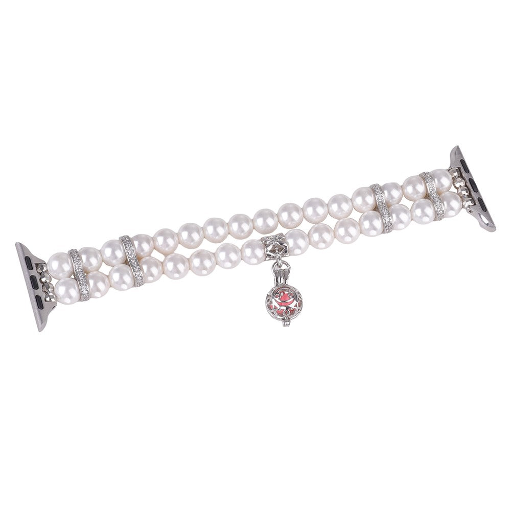 Vildt Fed Silikone Universal Rem passer til Apple Smartwatch - Hvid#serie_2