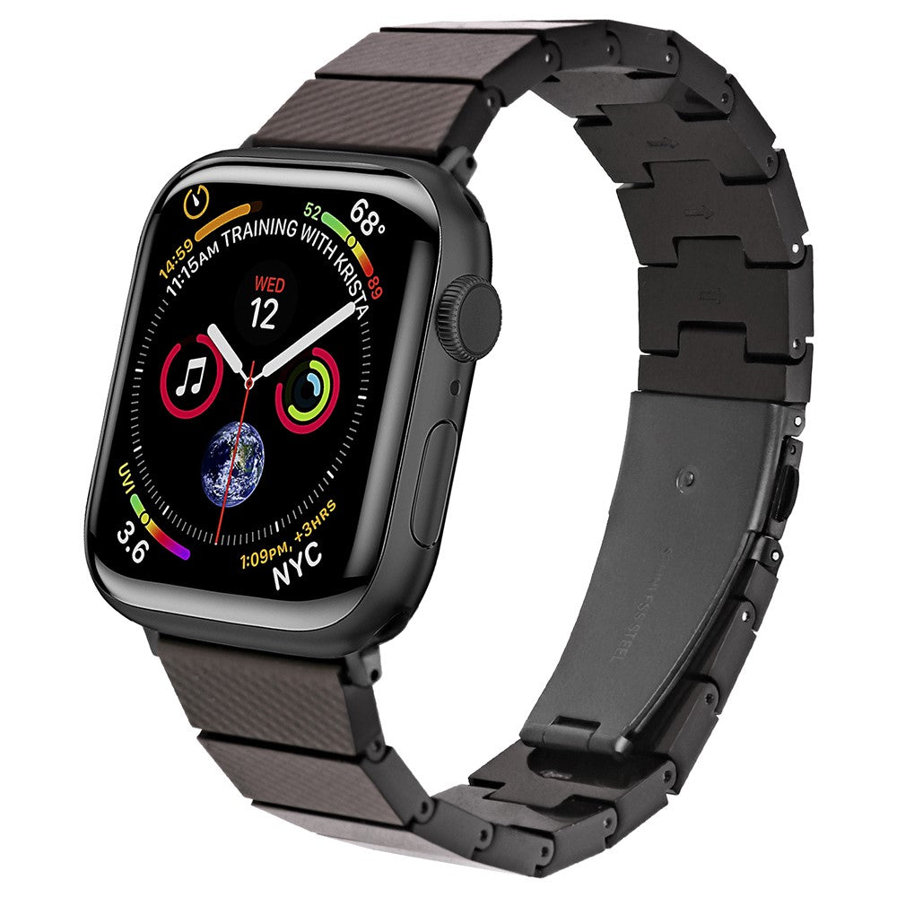 Watch Strap Apple Watch Series 41mm / 40mm / 38mm Resin Watch Band Bracelet - Coffee Carbon Fiber#serie_11