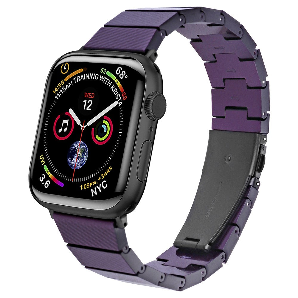 Watch Strap Apple Watch Series 41mm / 40mm / 38mm Resin Watch Band Bracelet - Purple Carbon Fiber#serie_13