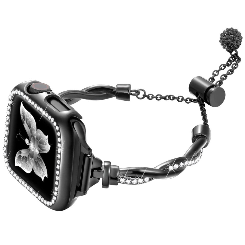 Meget Skรธn Metal Universal Rem passer til Apple Smartwatch - Sort#serie_1