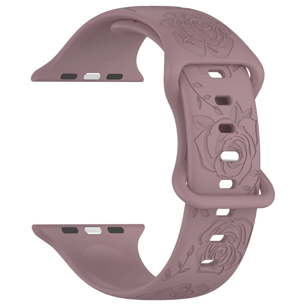 Holdbart Silikone Universal Rem passer til Apple Smartwatch - Lilla#serie_17