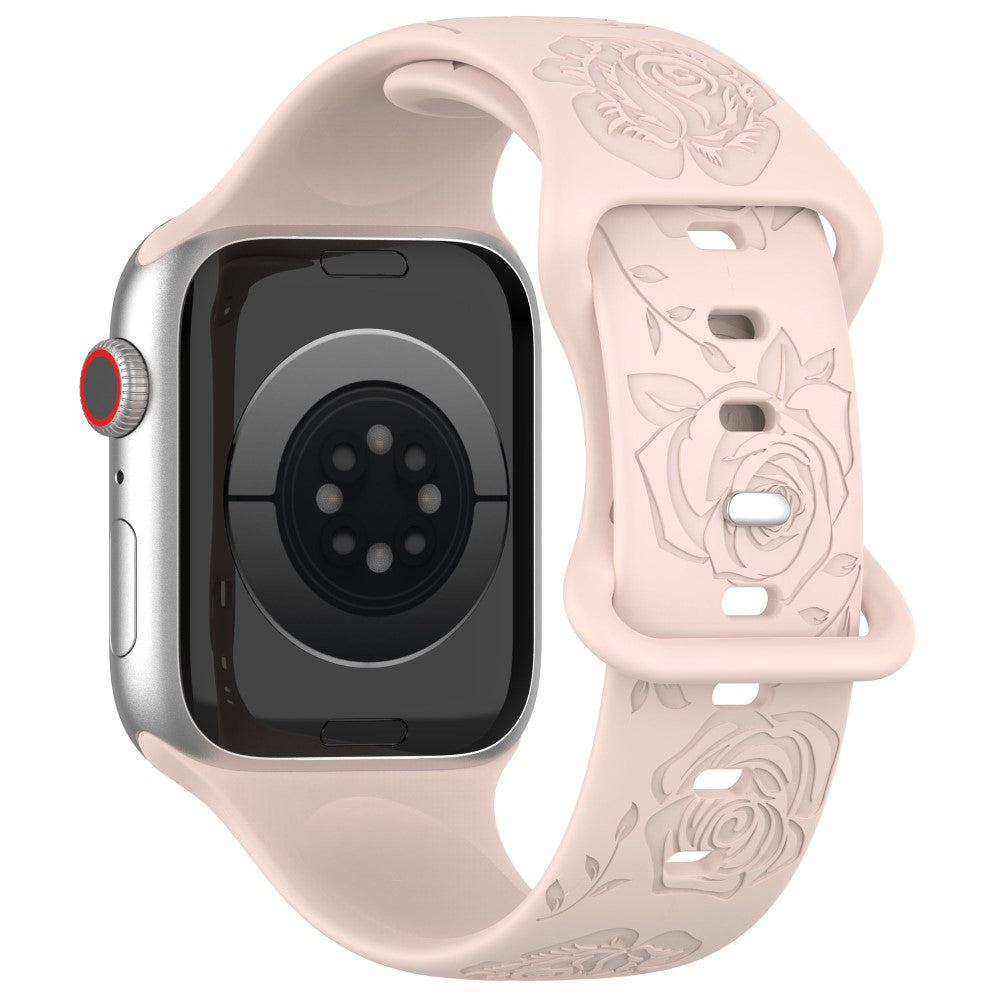 Super Kรธnt Silikone Universal Rem passer til Apple Smartwatch - Pink#serie_1