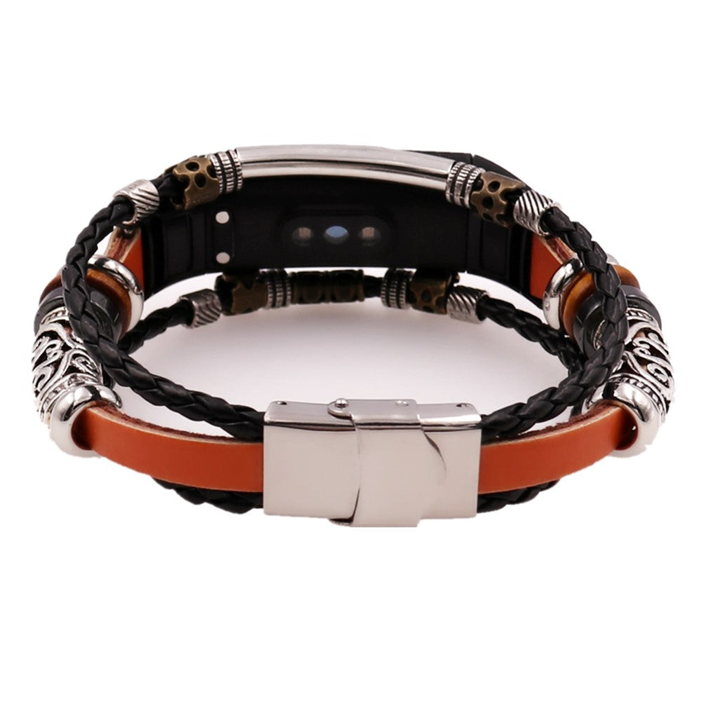 Honor Band 4 / 5 Wrist Band Vintage Watch Beaded Bracelet - Brown#serie_2