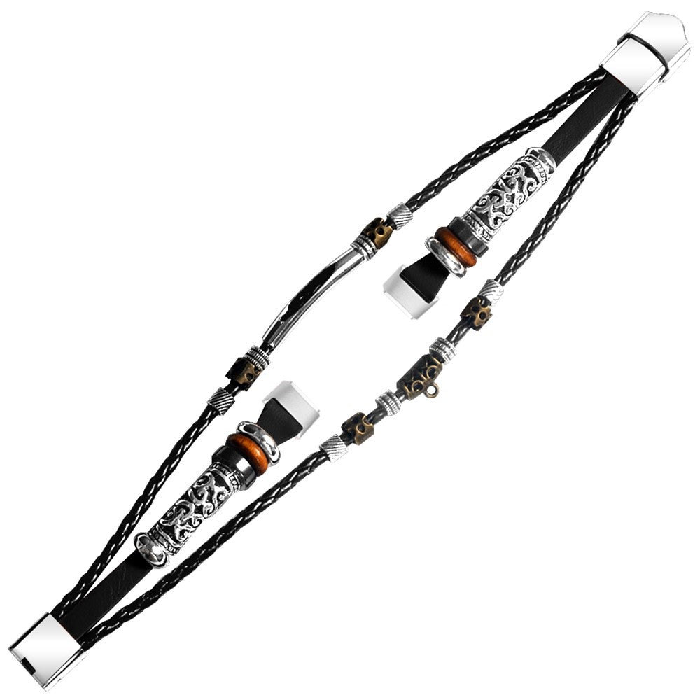 Mega Flot Kunstlรฆder Rem passer til Fitbit Luxe - Sort#serie_1