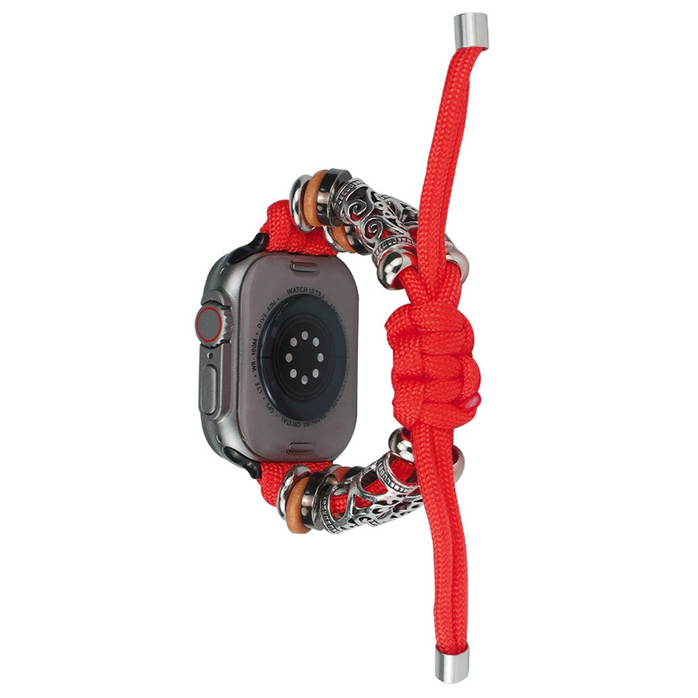 Super Elegant Nylon Universal Rem passer til Apple Smartwatch - Rød#serie_4