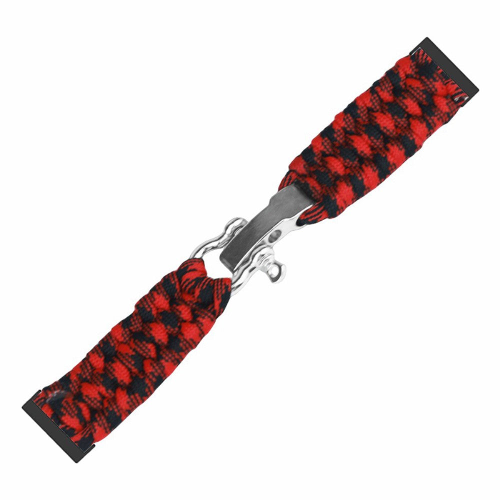 Suunto Spartan Sport Wrist HR Baro / Suunto 7 / Suunto 9 24mm Watch Band Braided Rope - Red Black Camouflage#serie_1