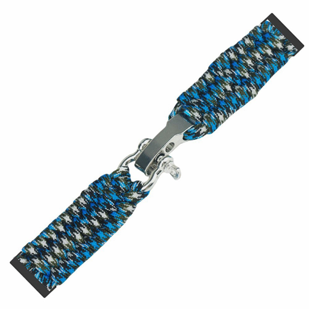 Suunto Spartan Sport Wrist HR Baro / Suunto 7 / Suunto 9 24mm Watch Band Braided Rope - Blue Camouflage#serie_2