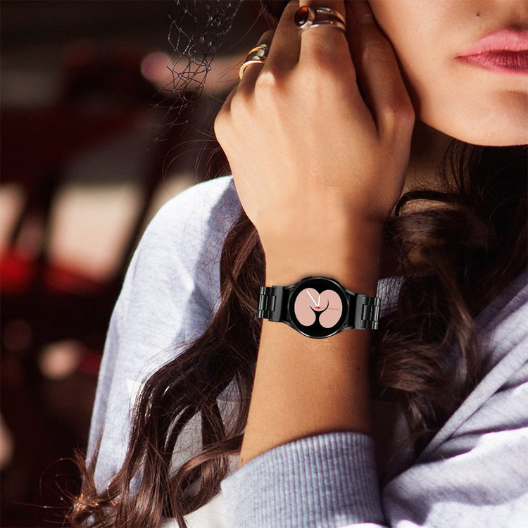 Mega Fint Metal Universal Rem passer til Samsung Smartwatch - Sort#serie_079