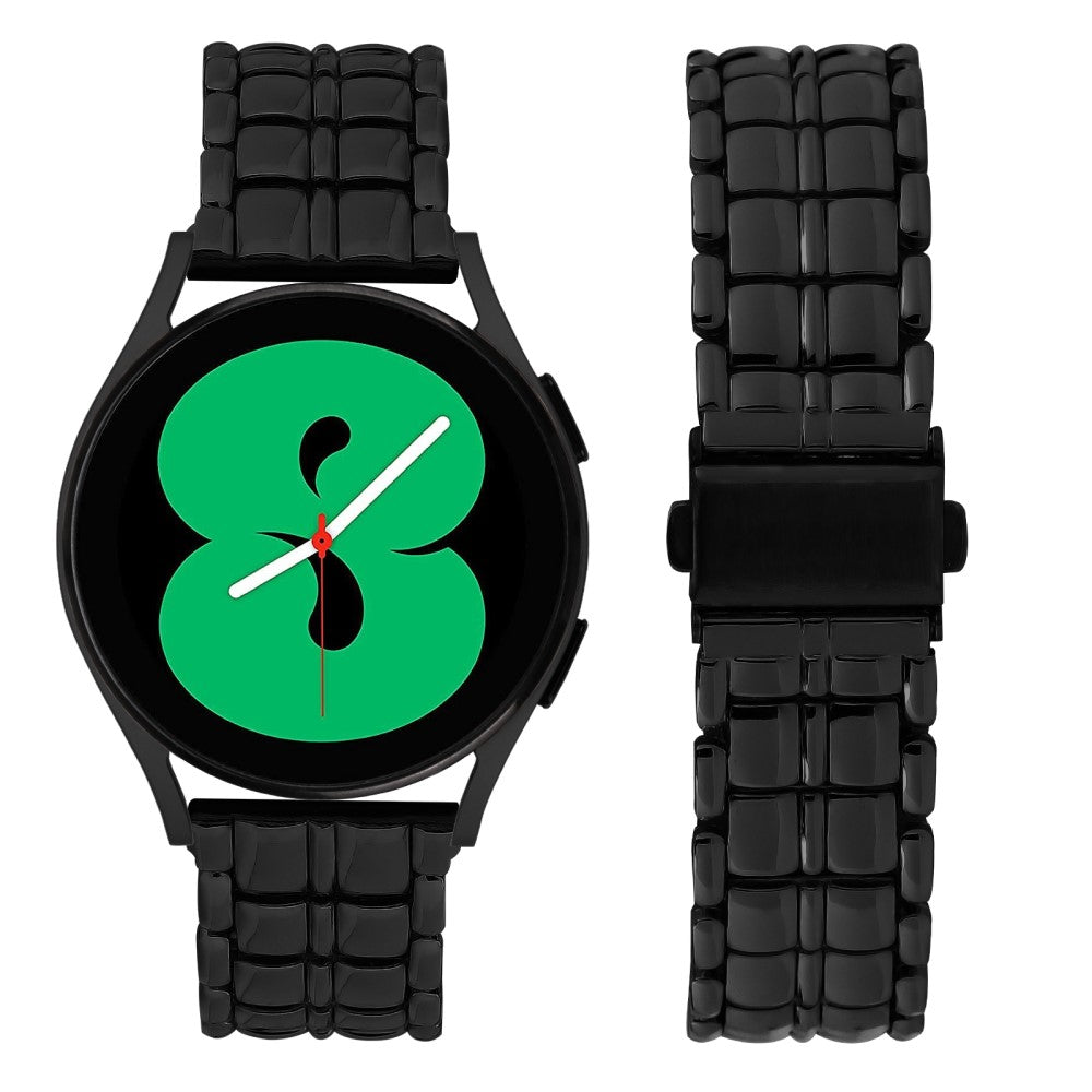 Skøn Metal Universal Rem passer til Samsung Smartwatch - Sort#serie_1