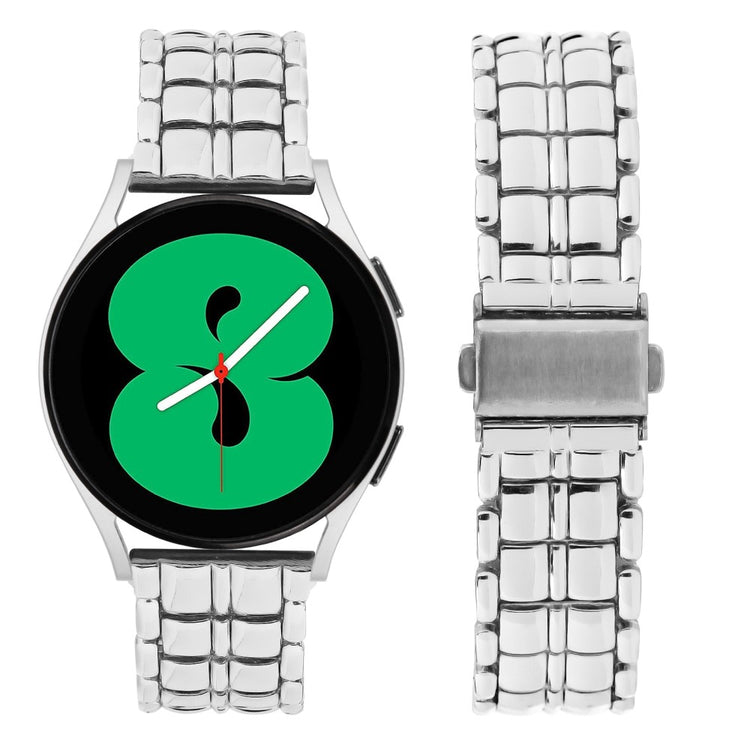 Skøn Metal Universal Rem passer til Samsung Smartwatch - Sølv#serie_4