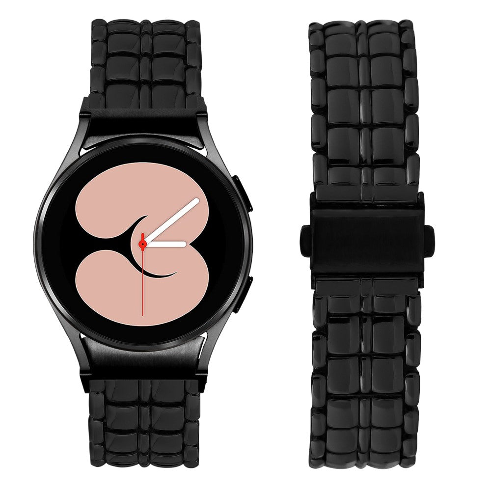 Super Fantastisk Metal Universal Rem passer til Samsung Smartwatch - Sort#serie_2