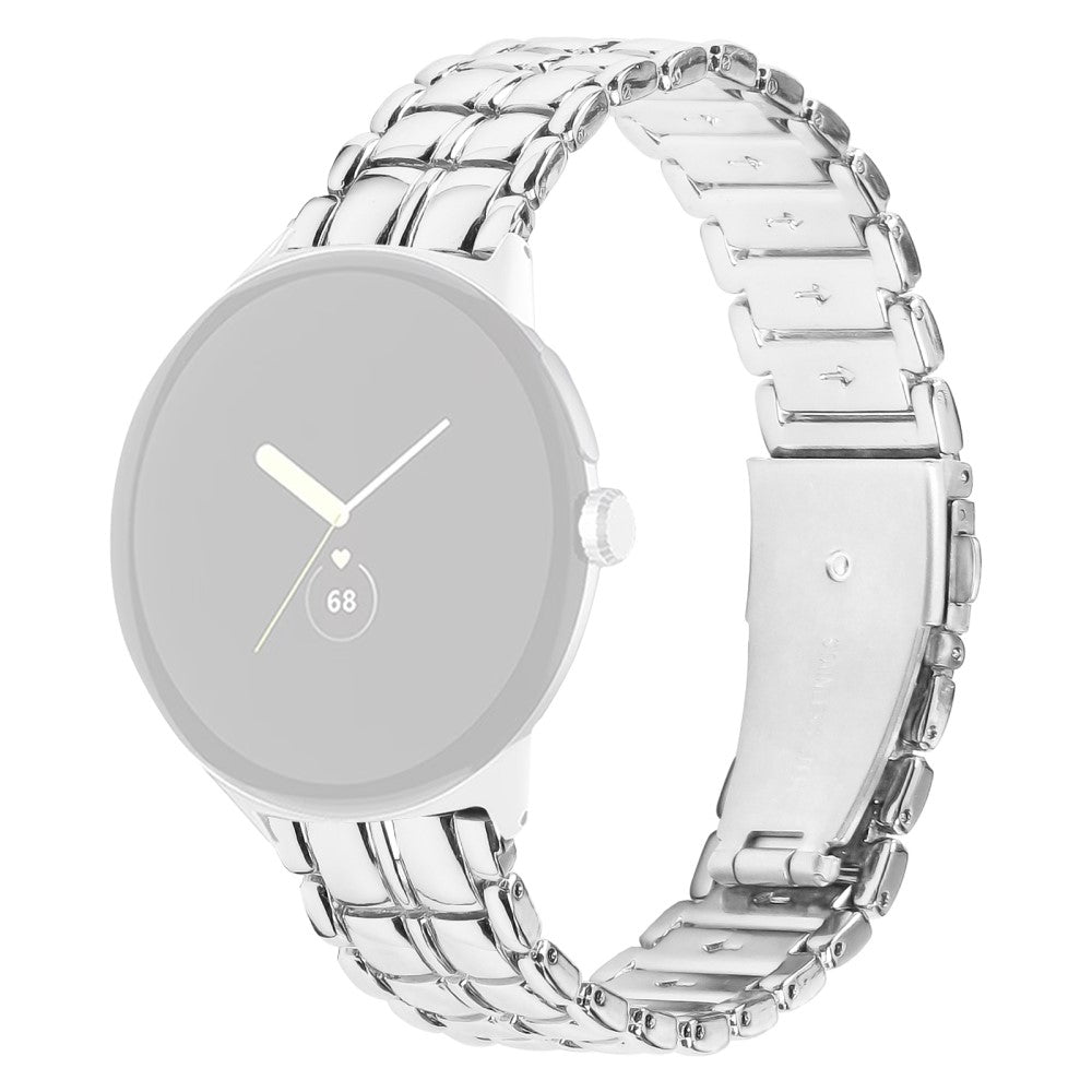 Metal Universal Rem passer til Google Pixel Watch / Google Pixel Watch 2 - Sรธlv#serie_1