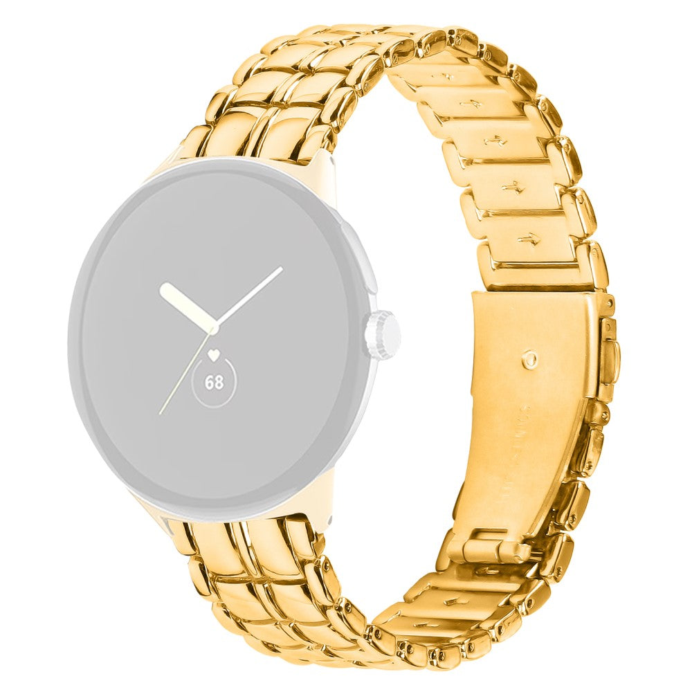 Metal Universal Rem passer til Google Pixel Watch / Google Pixel Watch 2 - Guld#serie_3