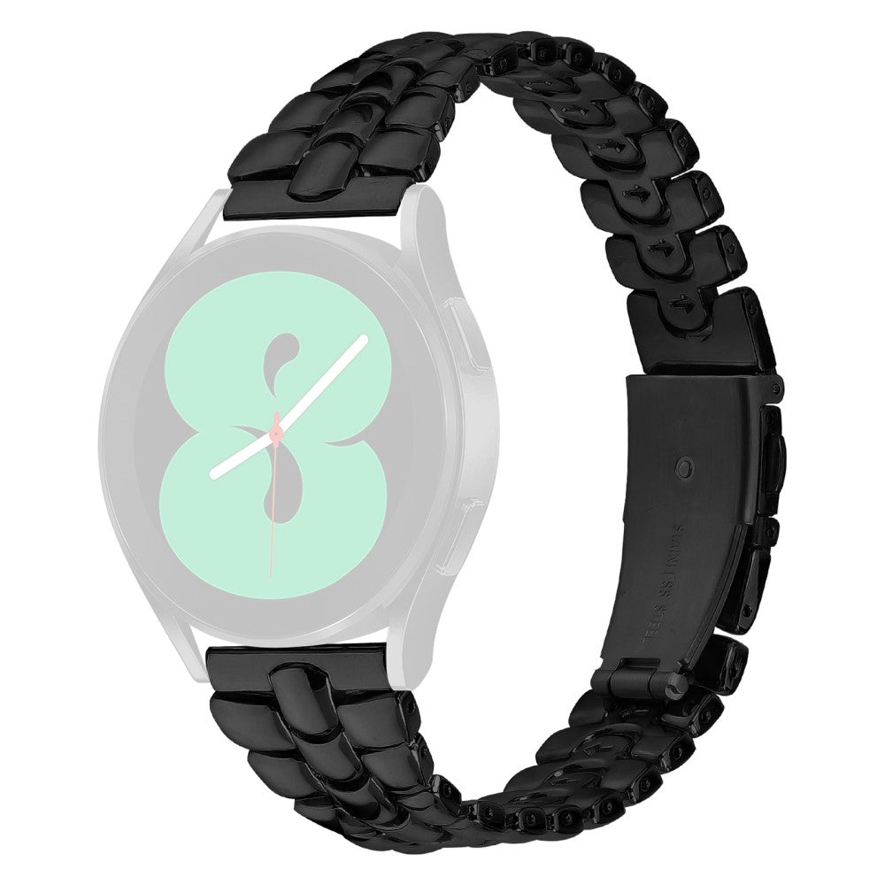 Mega Kรธnt Metal Universal Rem passer til Samsung Smartwatch - Sort#serie_1