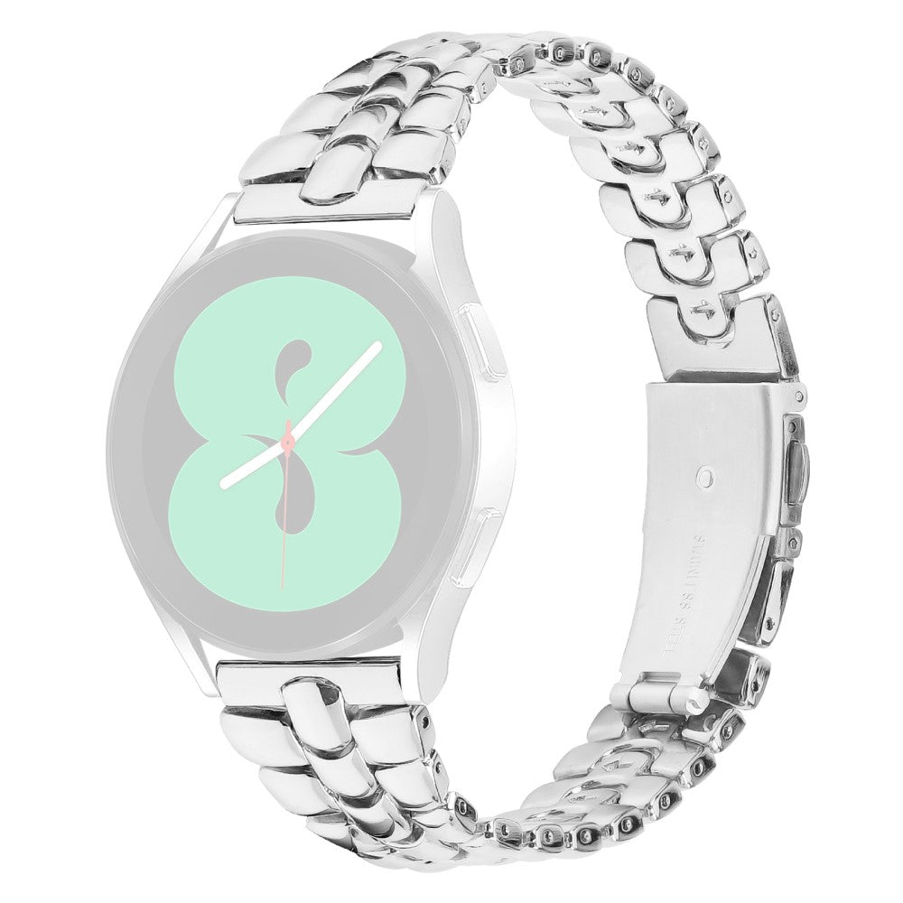 Mega Kønt Metal Universal Rem passer til Samsung Smartwatch - Sølv#serie_4