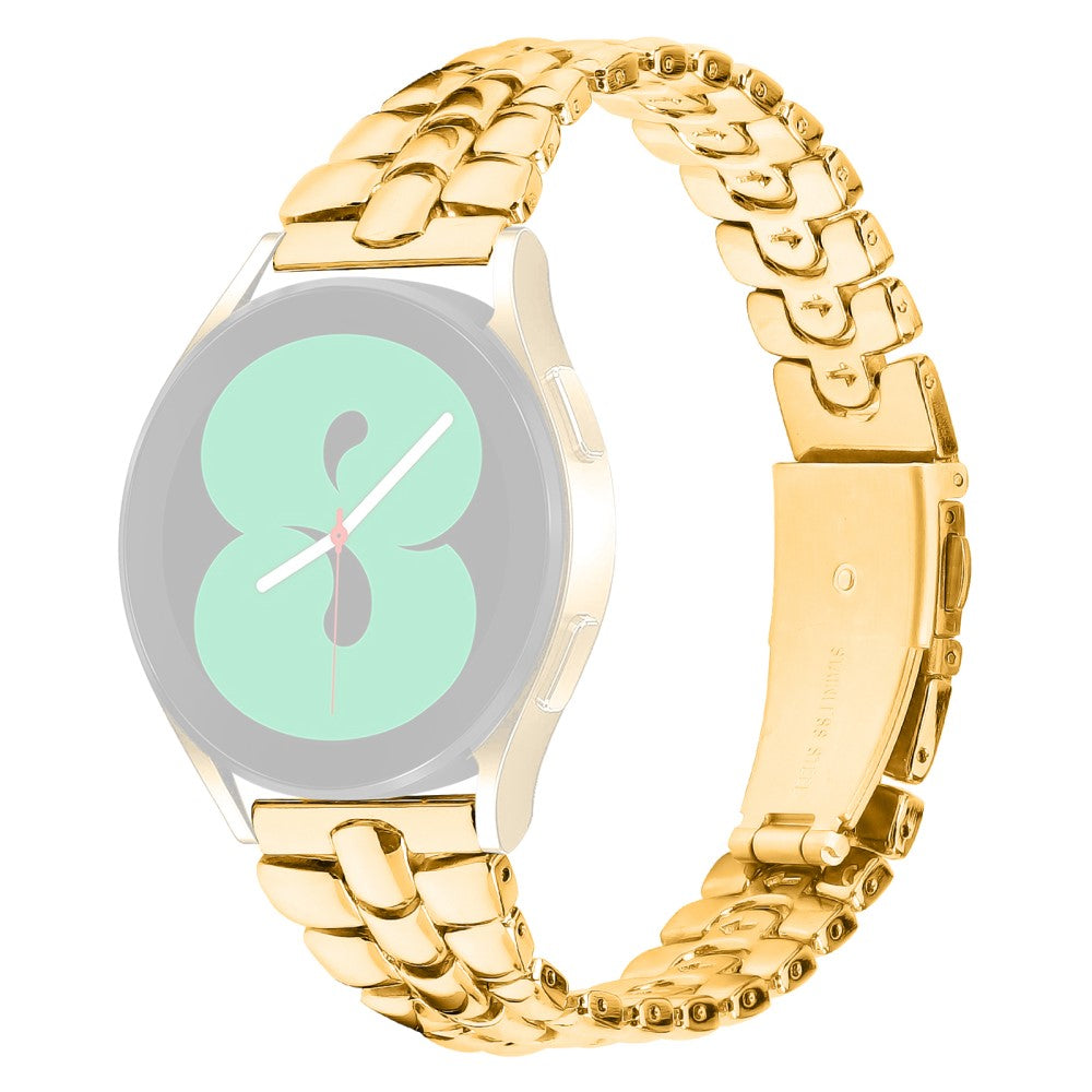 Glimrende Metal Rem passer til Garmin Vivomove 3 - Guld#serie_2