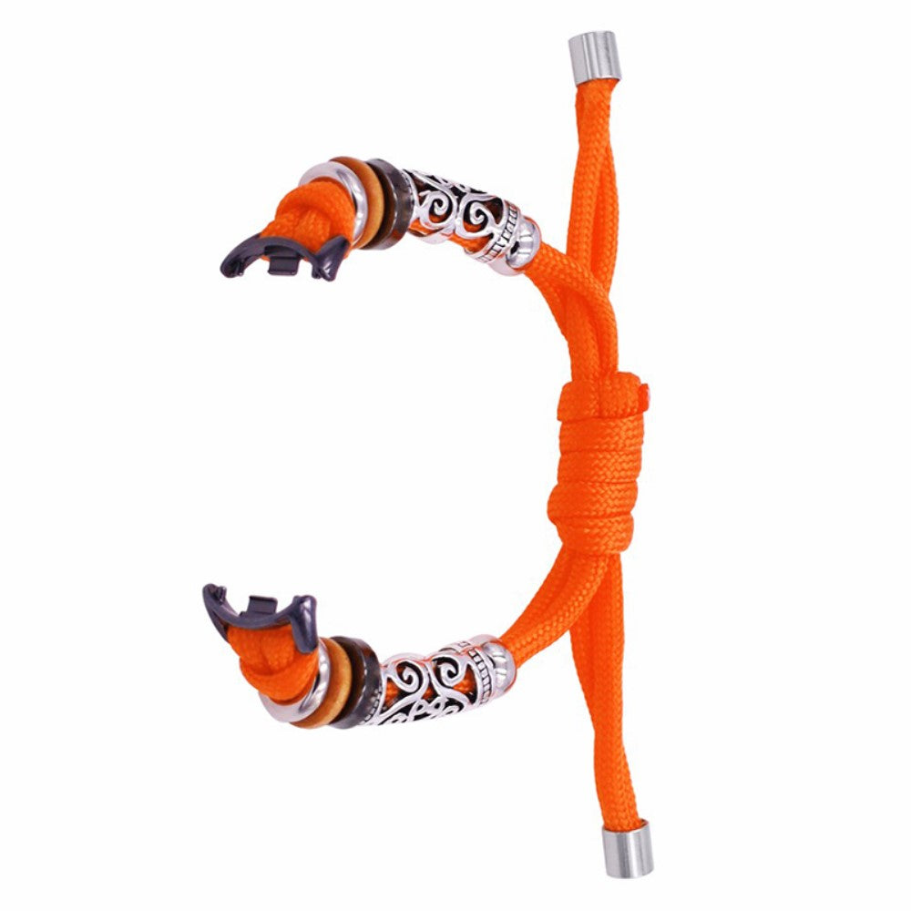 Xiaomi Smart Band 8 Beads Braided Watch Strap Adjustable Wrist Band Bracelet - Orange#serie_1