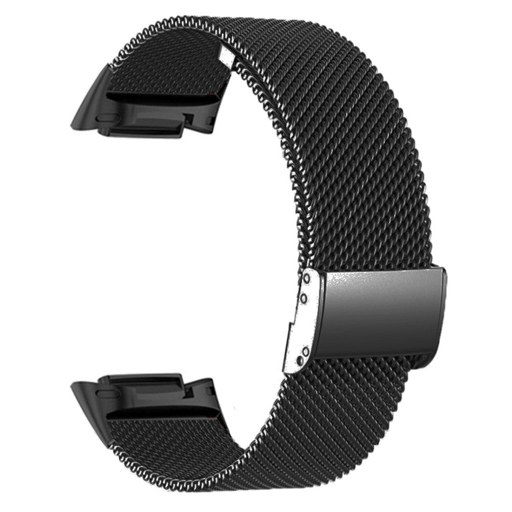 Fitbit Charge 6 / 5 Milanese Mesh Watch Bands Replacement Watch Straps - Black#serie_1