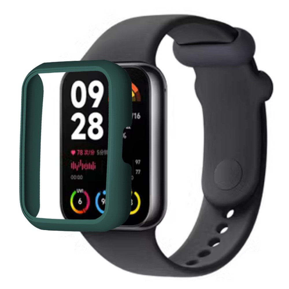 Hรฅrdt Silikone Bumper passer til Xiaomi Smart Band 8 Pro - Grรธn#serie_1
