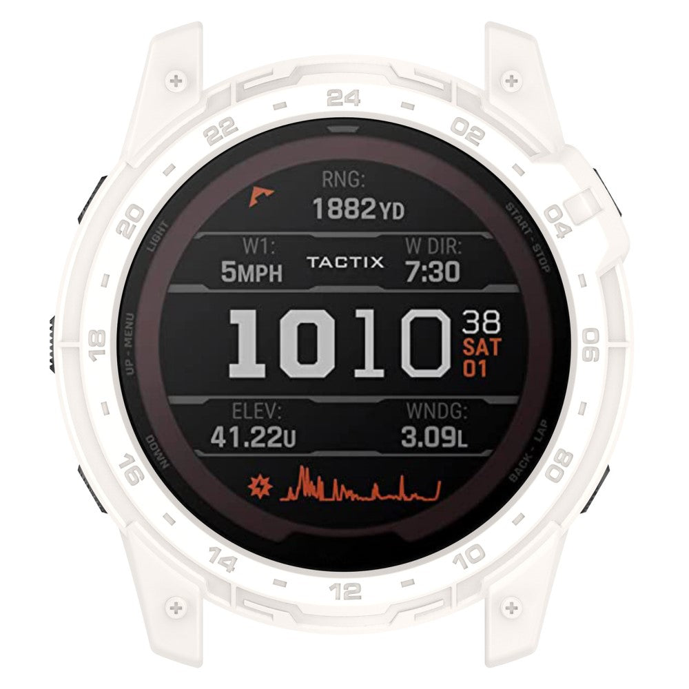 Fleksibel Silikone Bumper passer til Garmin Tactix 7 - Hvid#serie_6