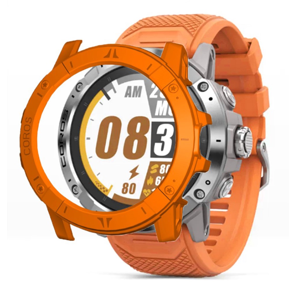 Hรฅrdt Silikone Bumper passer til Coros Vertix 2 - Orange#serie_1