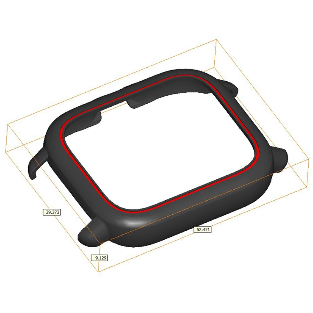 Huami Amazfit GTS3 Protective Cover Frame Hard Hollow Watch Case - Red#serie_7