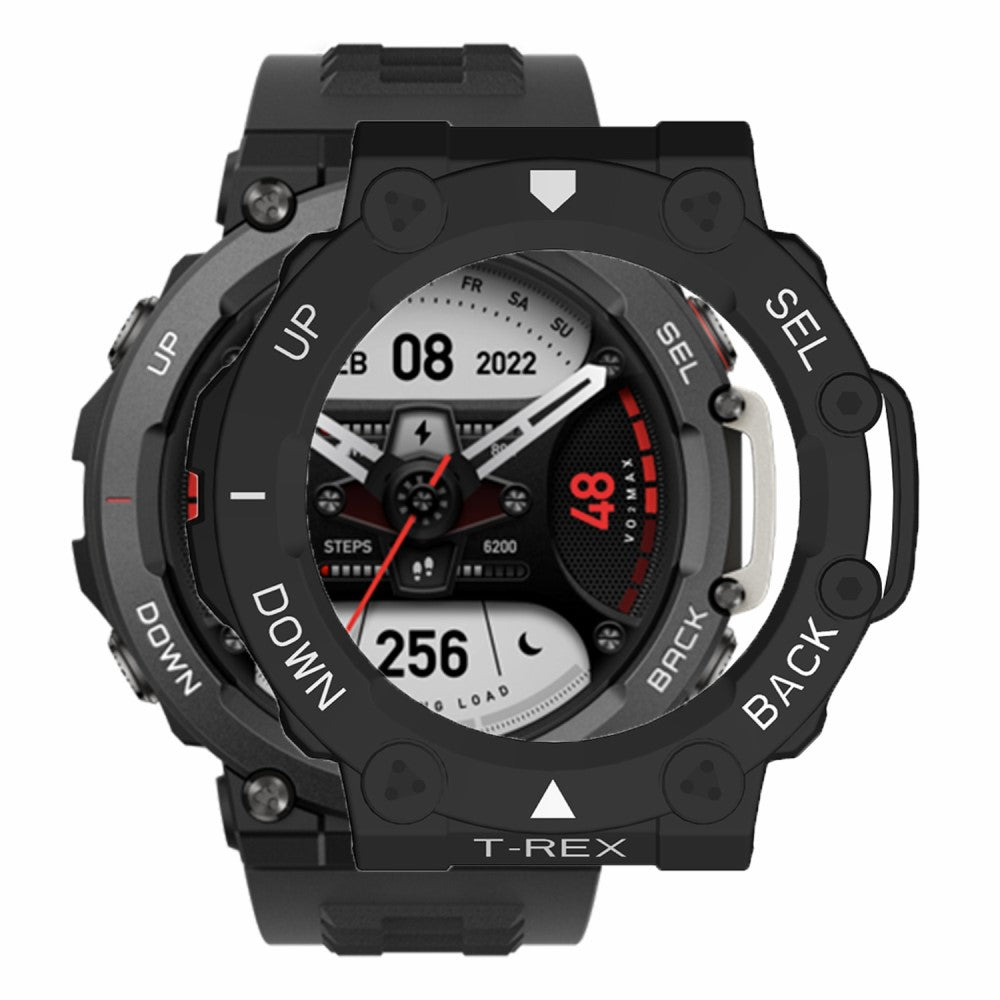 Huami Amazfit T-Rex 2 Watch Case Cover Quick Release Hard Watch Protective Case - Black / White#serie_1