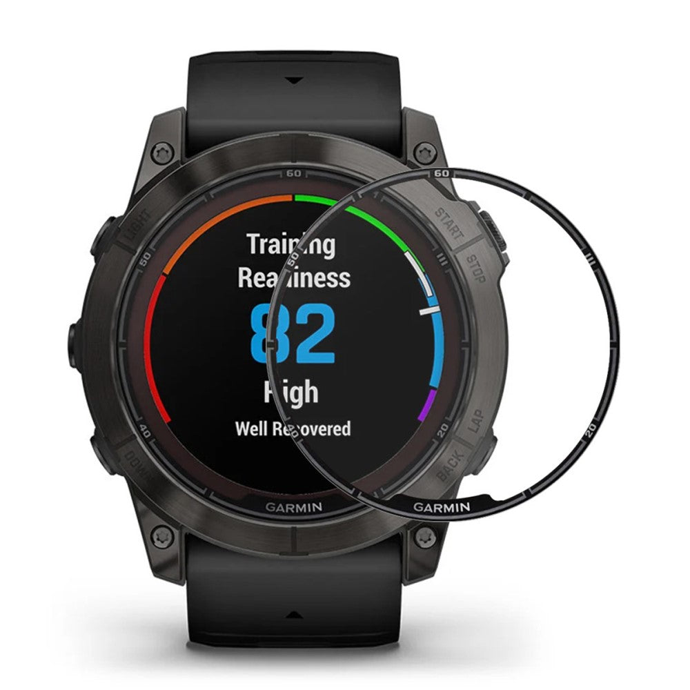 5stk Silikone 3D Kurvet Skรฆrmbeskytter passer til Garmin Fenix 7X Pro - Gennemsigtig#serie_412