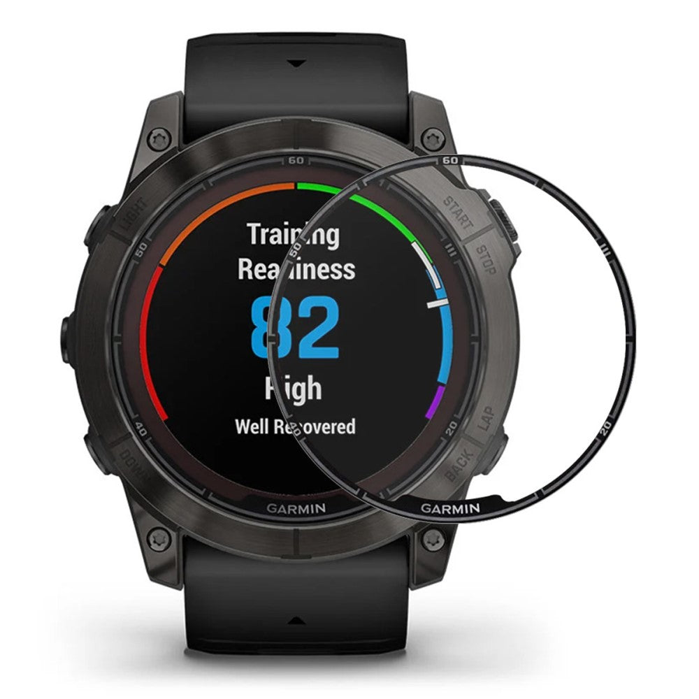 5stk Silikone 3D Kurvet Skรฆrmbeskytter passer til Garmin Fenix 7X Pro - Gennemsigtig#serie_414