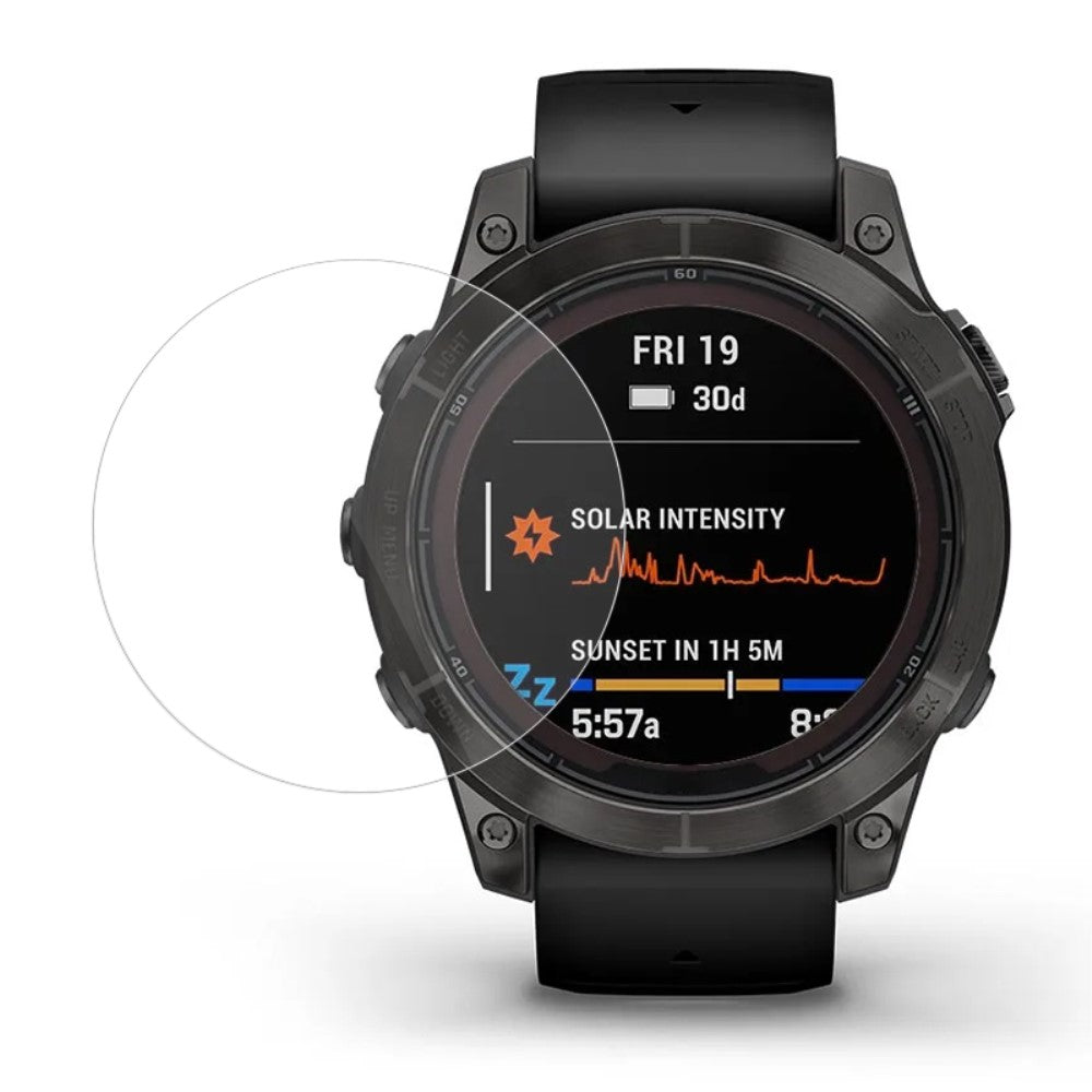5stk Silikone 3D Kurvet Skรฆrmbeskytter passer til Garmin Fenix 7X Pro - Gennemsigtig#serie_426