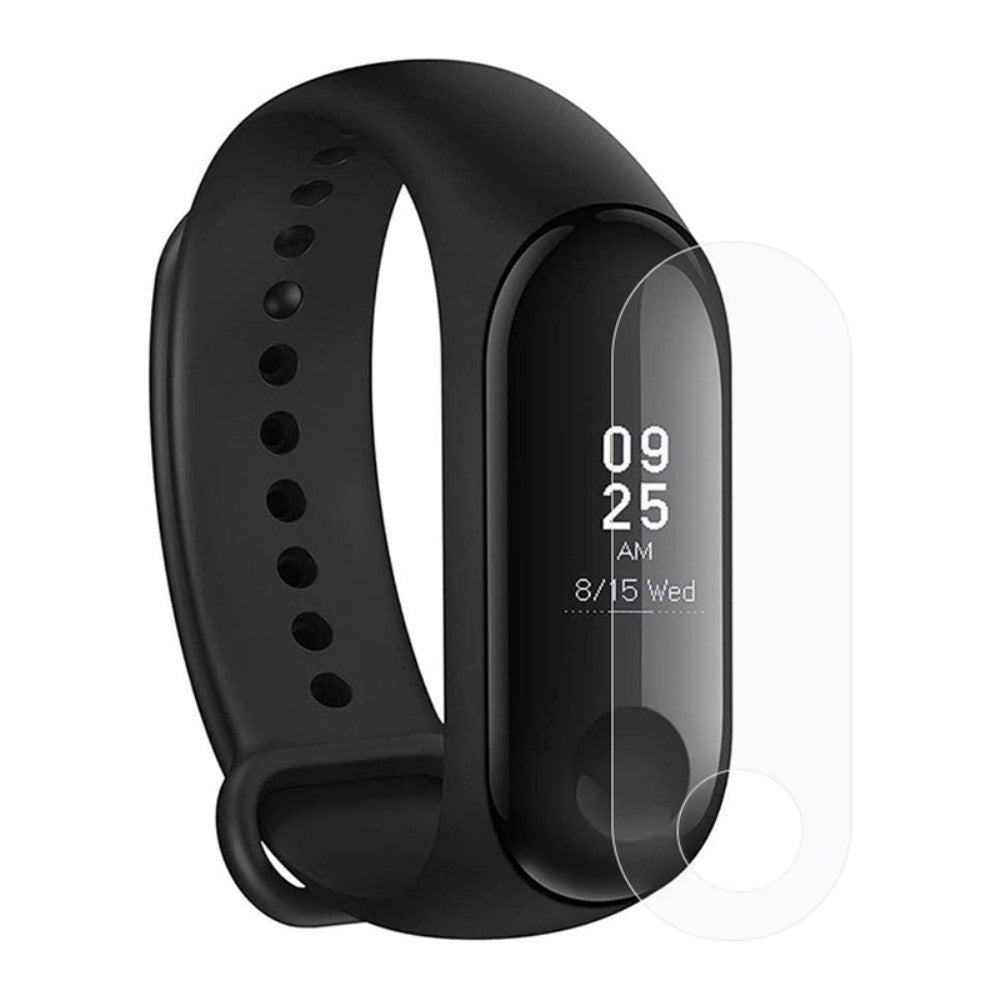 Silikone Skรฆrmbeskytter passer til Xiaomi Mi Band 3 - Gennemsigtig#serie_625
