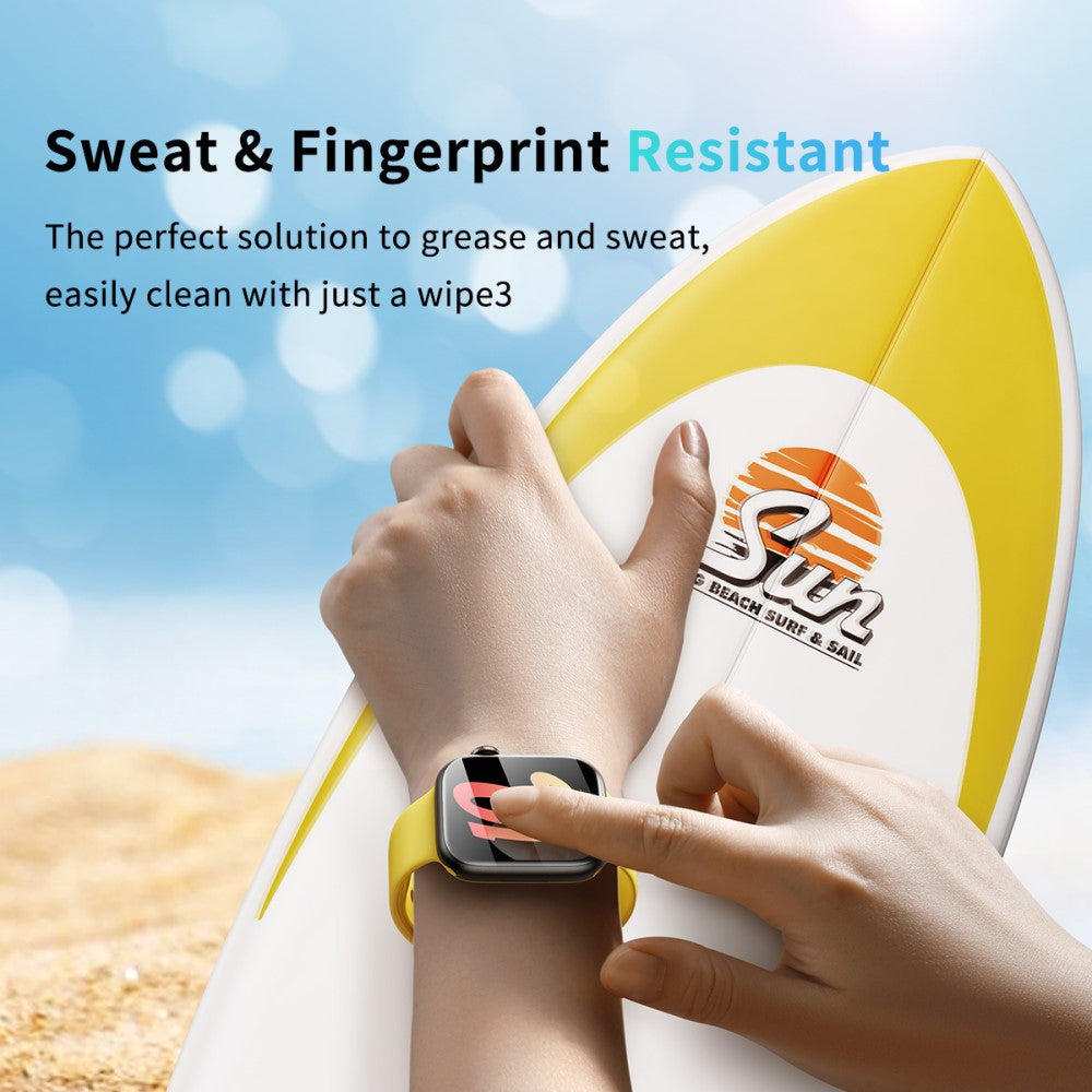 2stk Silikone Universal Skærmbeskytter passer til Apple Smartwatch - Gennemsigtig#serie_707