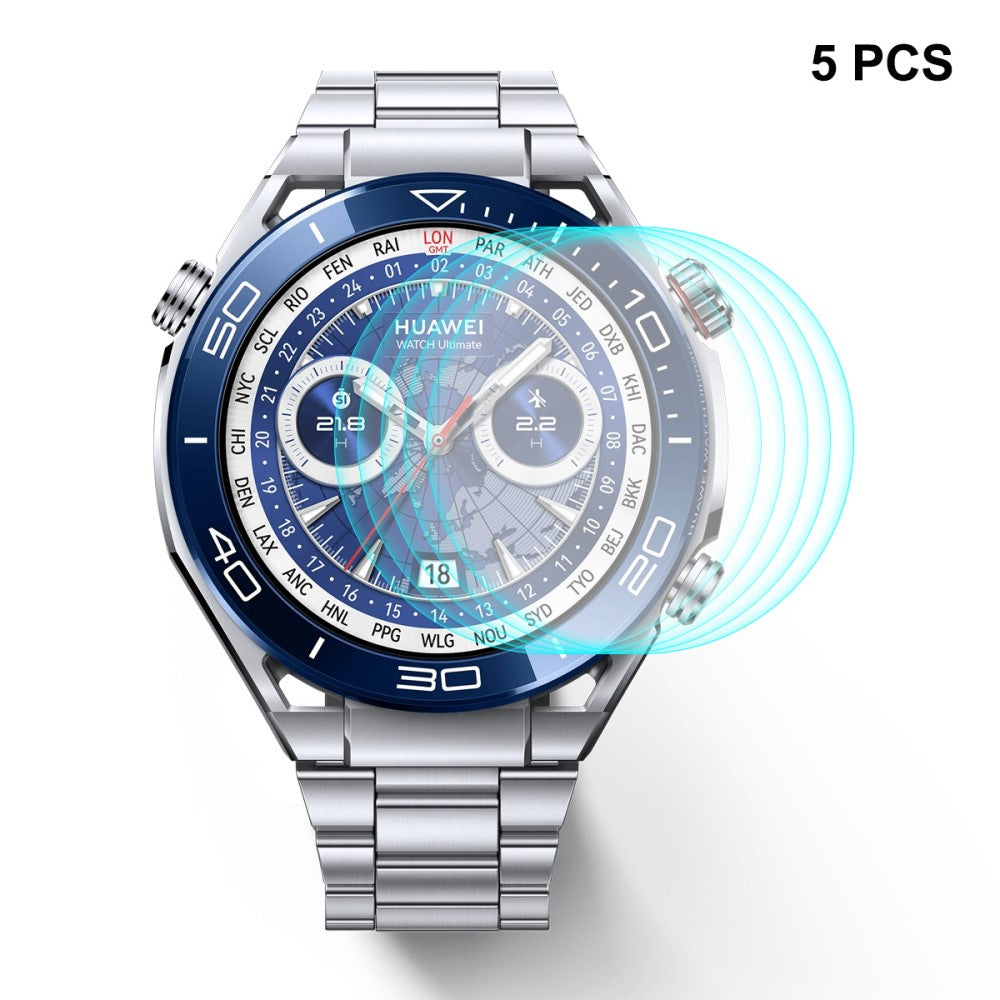 Hรฆrdet Glas 9H Skรฆrmbeskytter passer til Huawei Watch Ultimate - Gennemsigtig#serie_432