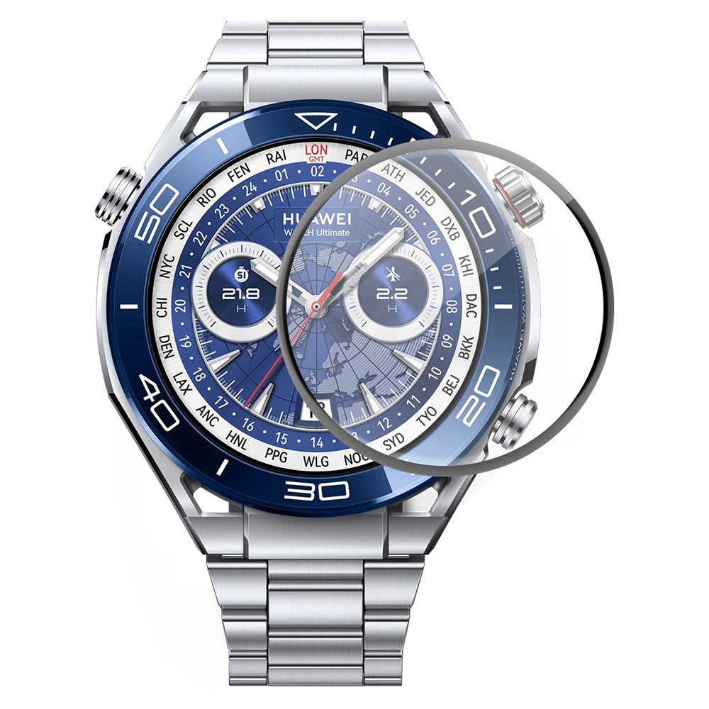 Hรฆrdet Glas Skรฆrmbeskytter passer til Huawei Watch Ultimate - Gennemsigtig#serie_438