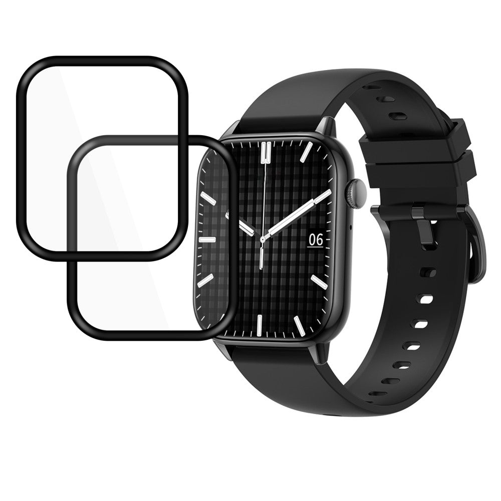 2stk Silikone HD Skรฆrmbeskytter passer til Haylou Solar Lite - Gennemsigtig#serie_2