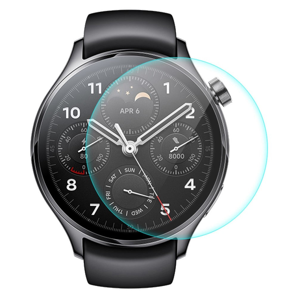 Hรฆrdet Glas Universal Skรฆrmbeskytter til Xiaomi Watch S1 Pro - Gennemsigtig#serie_341