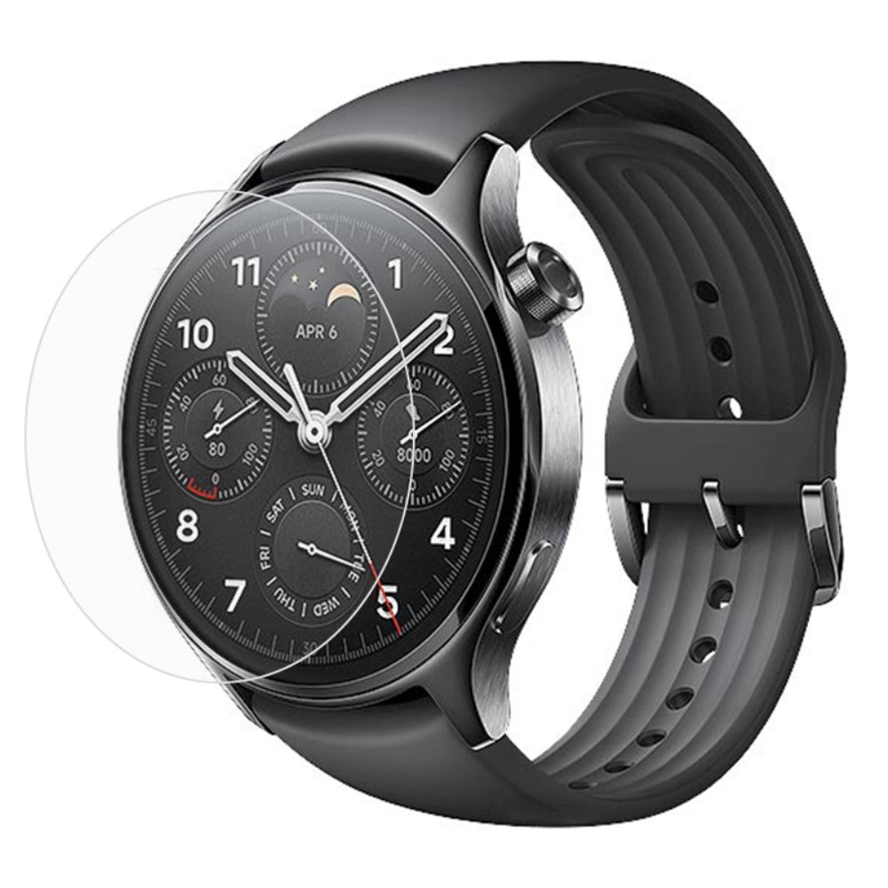 Silikone HD Skรฆrmbeskytter passer til Xiaomi Watch S1 Pro - Gennemsigtig#serie_518