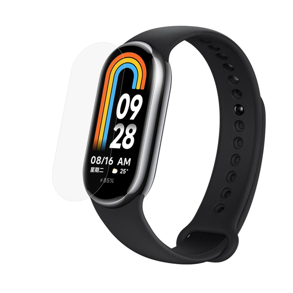 Silikone HD Skรฆrmbeskytter passer til Xiaomi Smart Band 8 - Gennemsigtig#serie_501