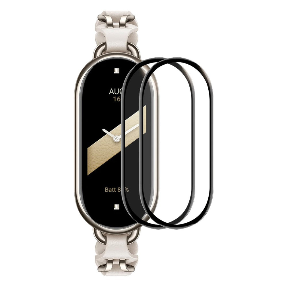 2stk Silikone Skรฆrmbeskytter passer til Xiaomi Smart Band 8 - Gennemsigtig#serie_505