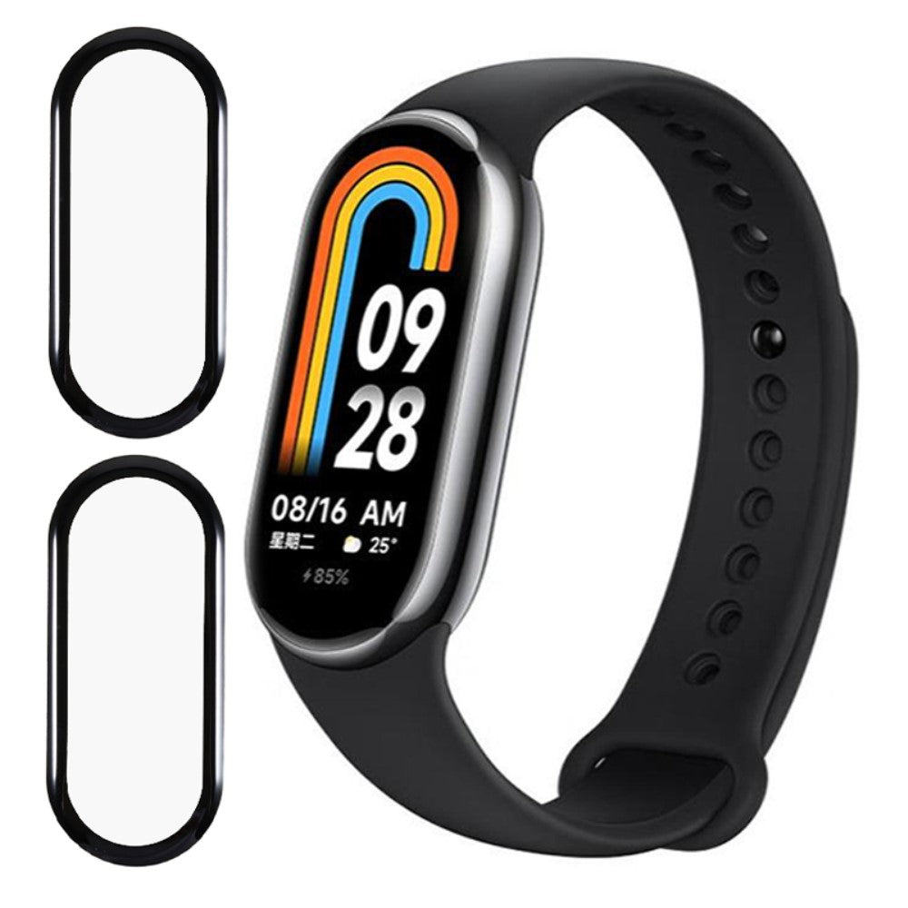 2stk Silikone HD Skรฆrmbeskytter passer til Xiaomi Smart Band 8 - Gennemsigtig#serie_517