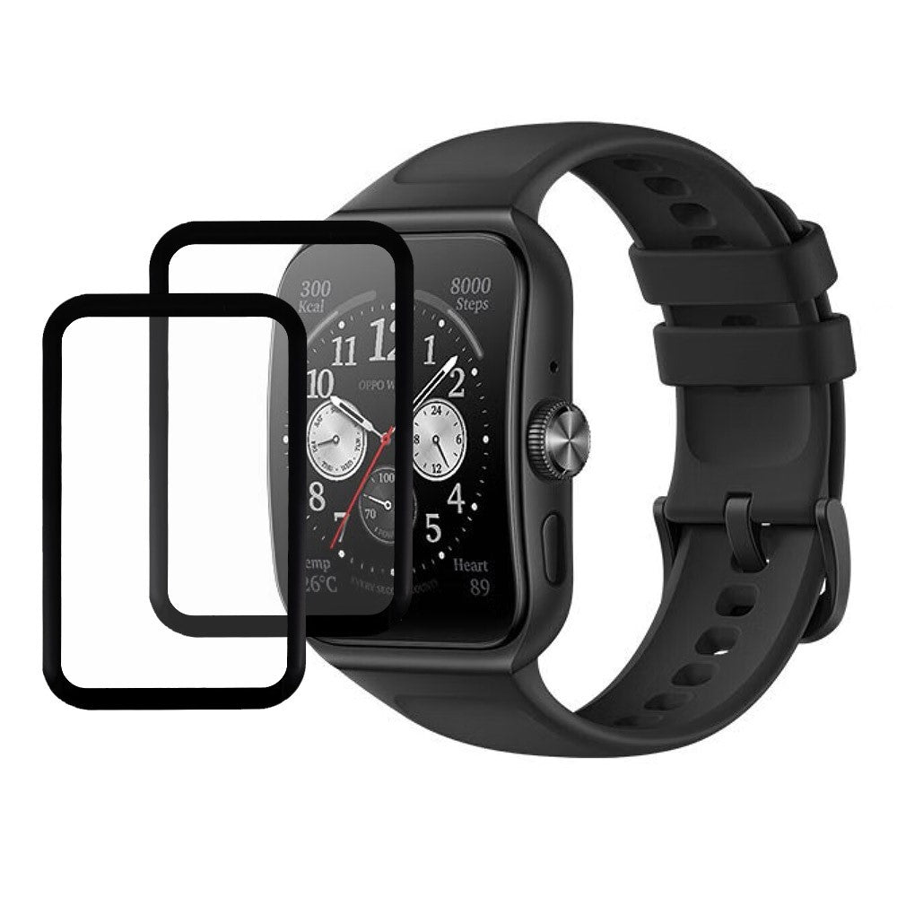 2stk Plastik Universal Skรฆrmbeskytter til Oppo Watch 3 Pro - Gennemsigtig#serie_113