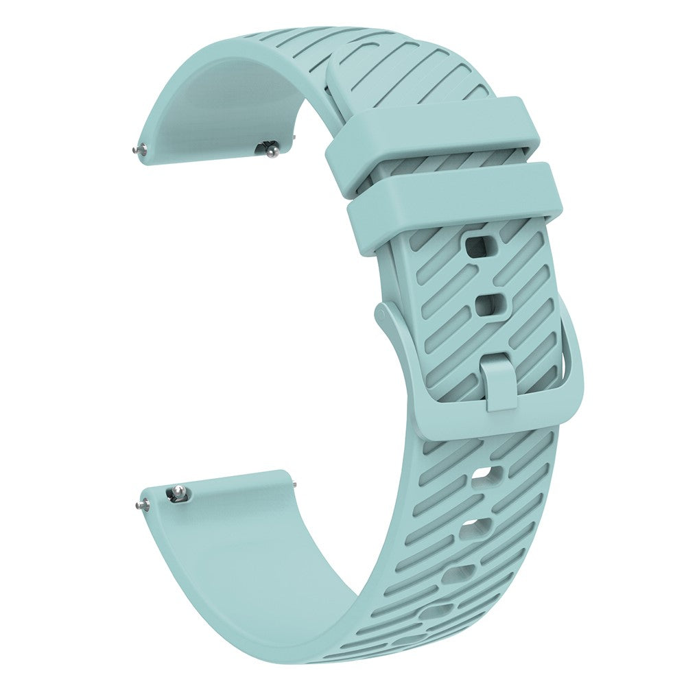 22mm Universal texture pattern silicone strap - Sky Blue#serie_9