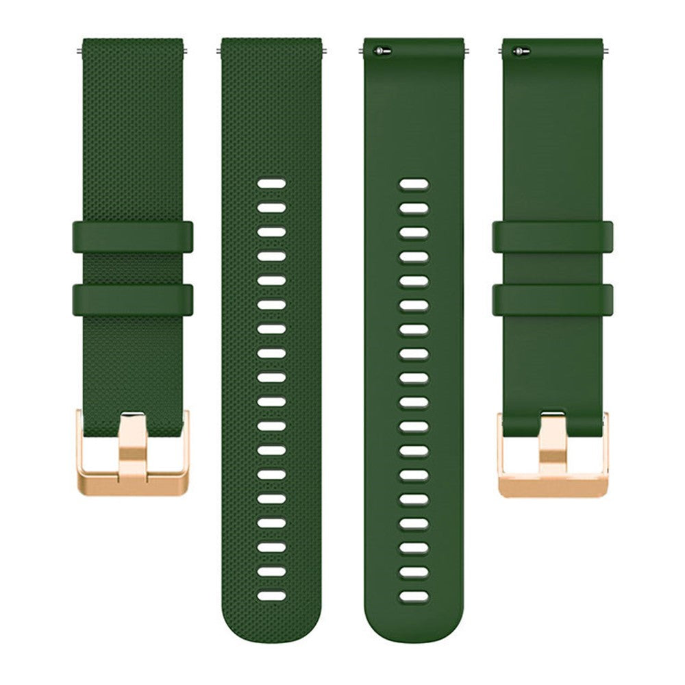 Rigtigt Slidstærk Silikone Universal Rem passer til Smartwatch - Grøn#serie_7
