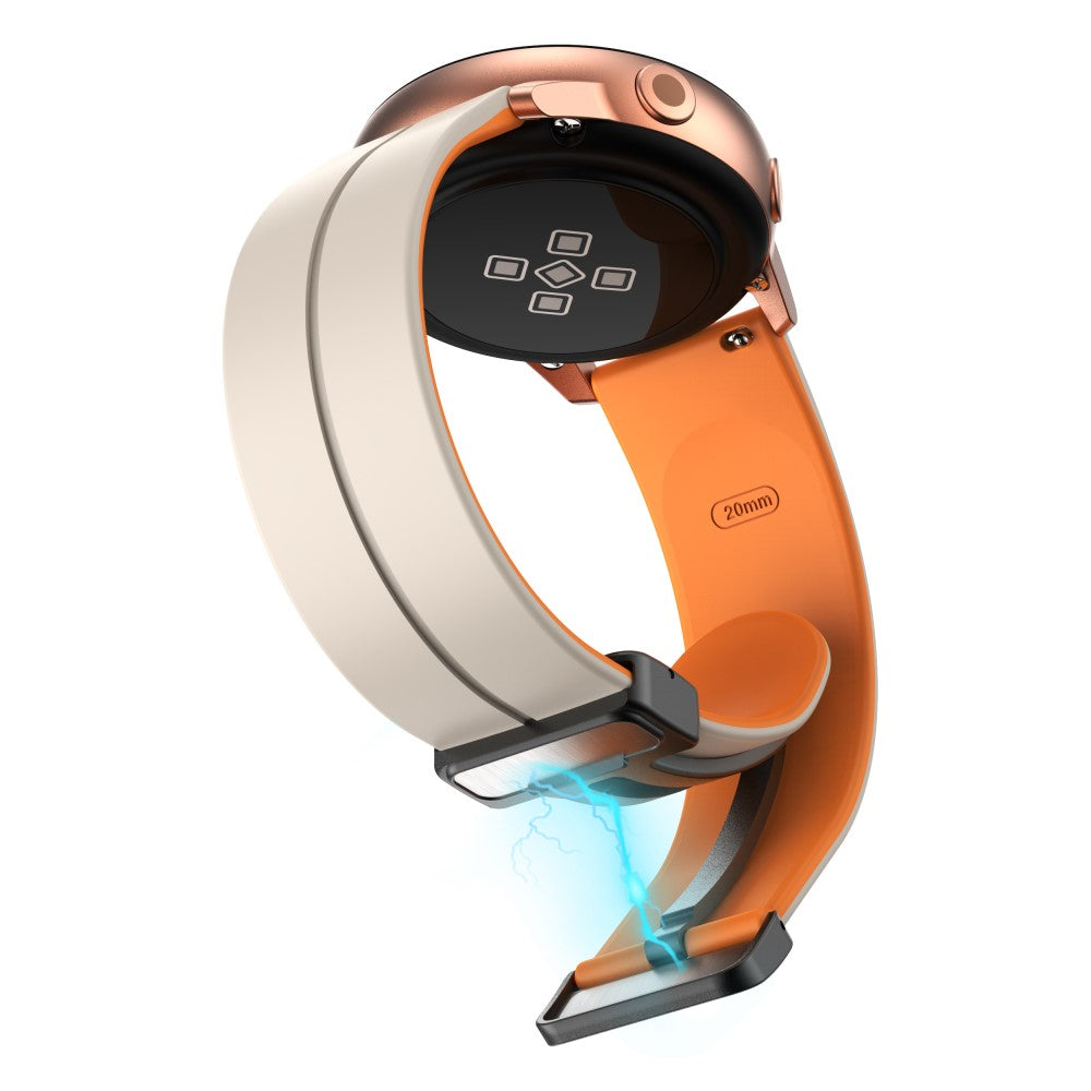 Vildt Nydelig Silikone Universal Rem passer til Smartwatch - Orange#serie_1
