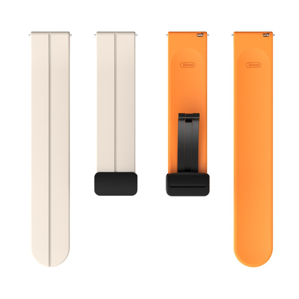 Vildt Nydelig Silikone Universal Rem passer til Smartwatch - Orange#serie_1