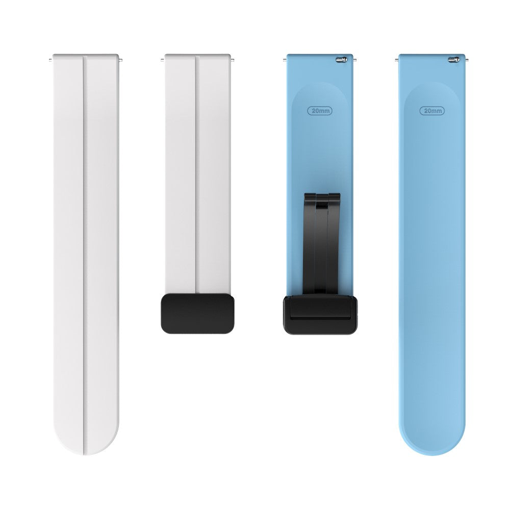 Vildt Nydelig Silikone Universal Rem passer til Smartwatch - Hvid#serie_3