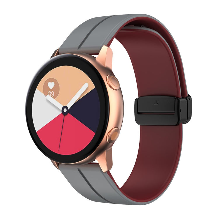 Vildt Nydelig Silikone Universal Rem passer til Smartwatch - Sølv#serie_8